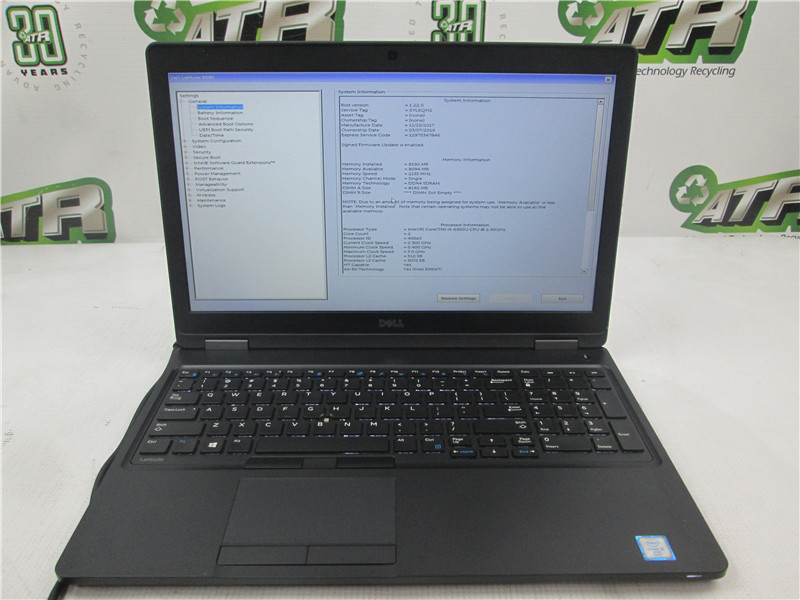 DELL Latitude 5580, 15-Inch Laptop, with Intel Core i5-6300U