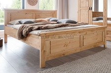 Massivholz Doppelbett 180x200cm Kiefer massiv gelaugt geölt Bett-gestell holz