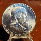 Choice Unc 1962-D 90% Silver Franklin Half Dollar BU