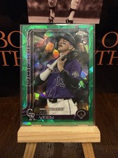 2025 Topps Chrome Update Green sapphire/99 Rookie Zac Veen #USC186 Rockies
