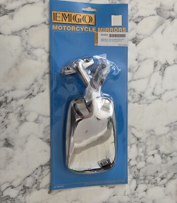 NOS HONDA INTERSTATE GL500 81 GL1100 80-81EMGO CHROME LEFT MIRROR 20-87002