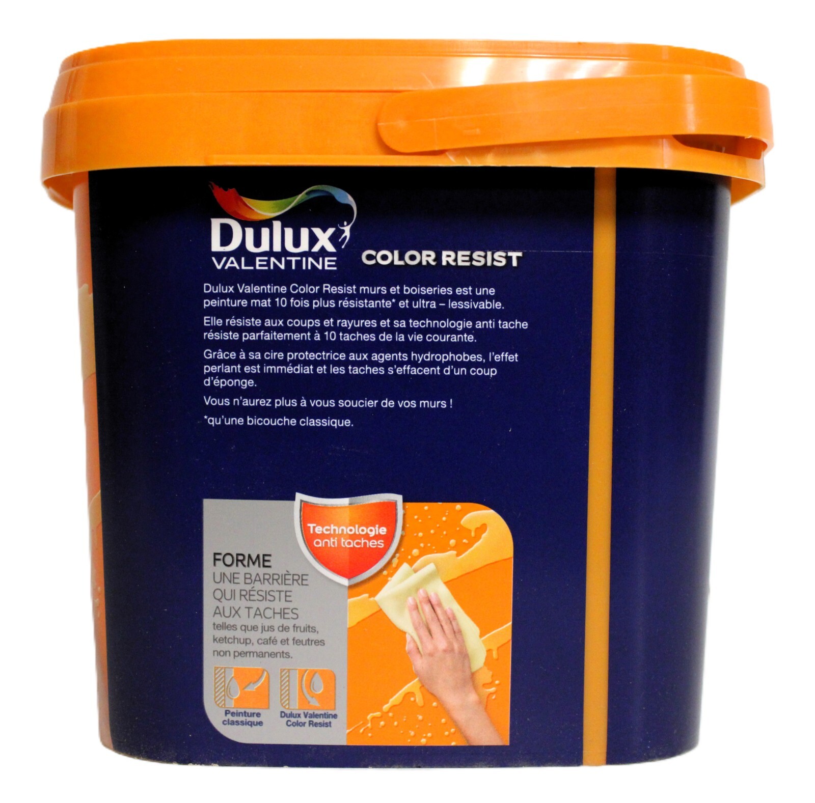 Peinture Dulux Valentine Color Resist mat anti-tache lavable de 2,5 litres - 3