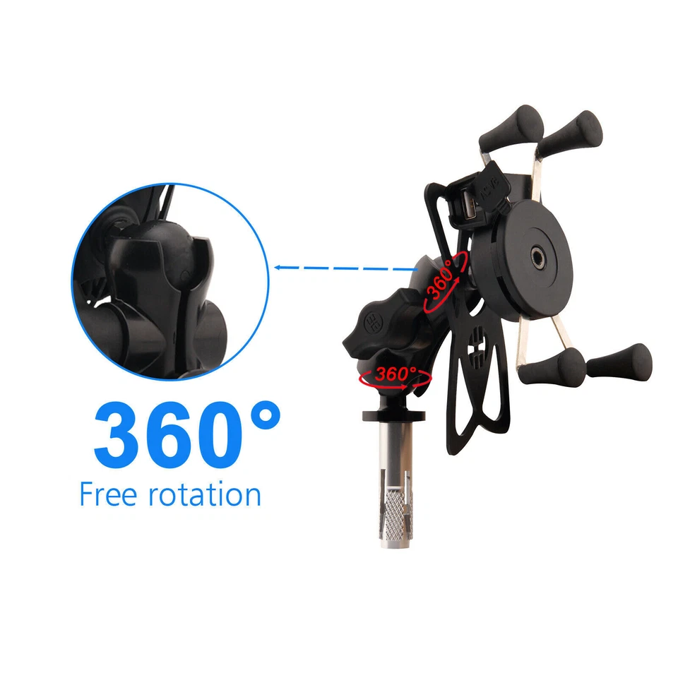 GPS Mobile Phone Mount Bracket Holder For Kawasaki NINJA 400/250 ZX-14R ZX-6RR - Image 2 of 4