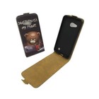 Microsoft Lumia 550 Etui na telefon komórkowy Flip Futerał ochronny Wallet Cover Niedźwiedź Dont Touch