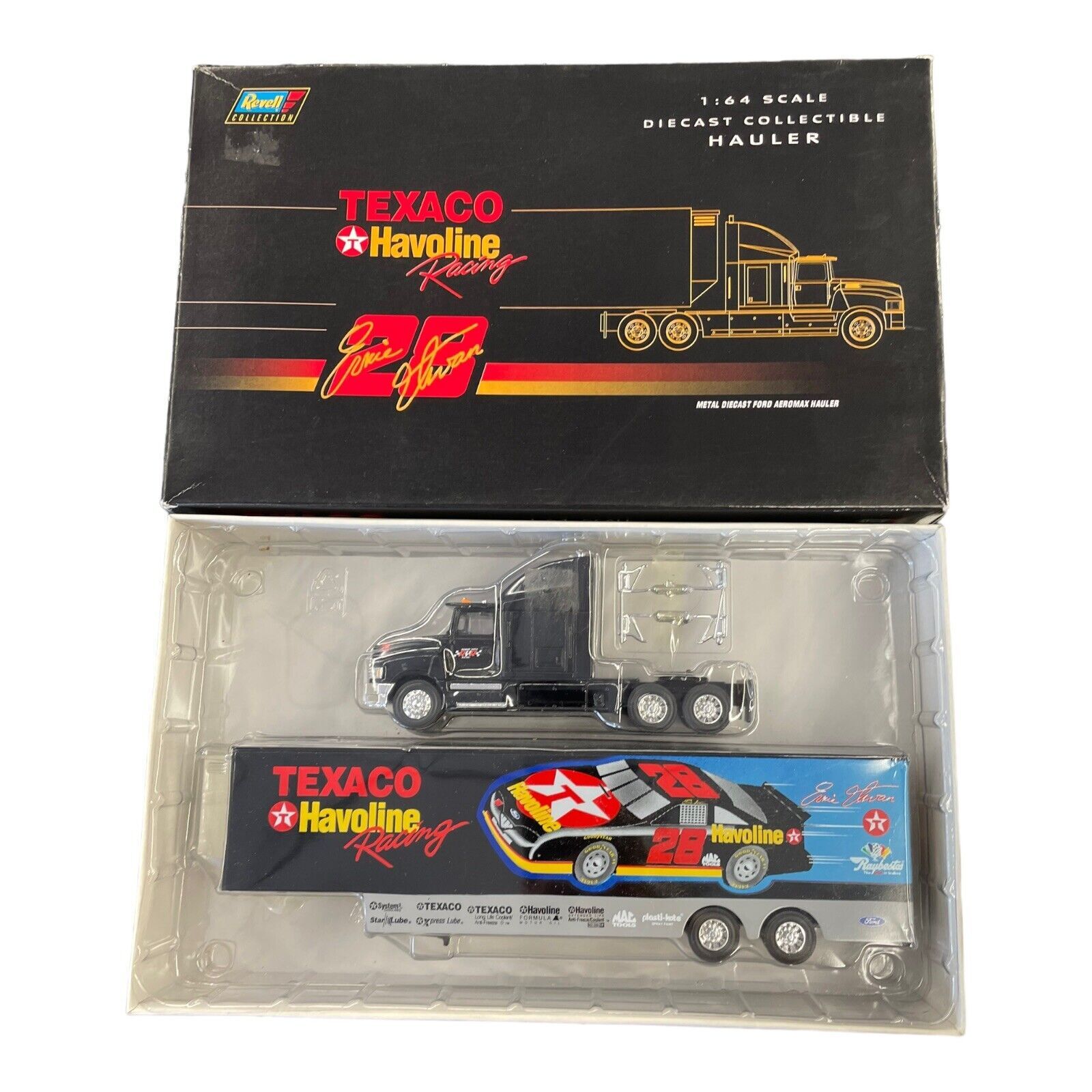 Ernie Irvan Texaco Havoline Racing 1:64 Scale Revell Diecast Hauler #28