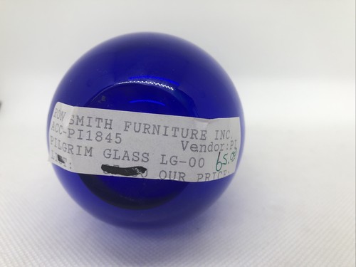Pilgrim Glass Cobalt Blue Clear Glass Vase - Picture 2 of 3