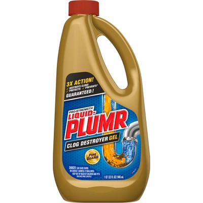 Liquid-Plumr Pro-Strength Clog Destroyer Gel with PipeGuard, Liquid Drain Cle...