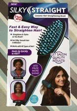 Silky Straight Ceramic Hair Straightening Brush Open box