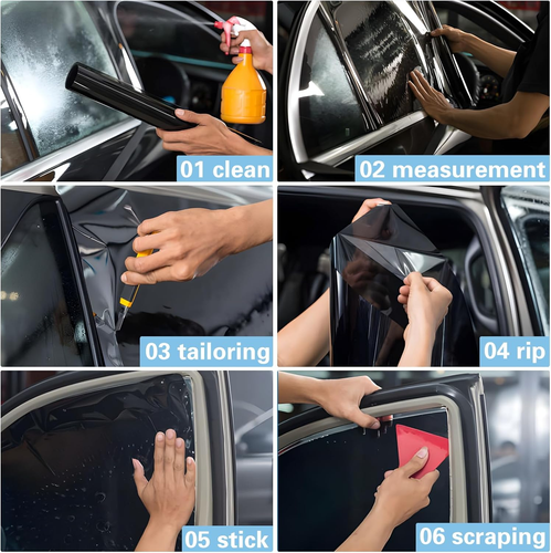 Car Window Tint Film - Privacy Film, Front Windshield Shade, Heat & UV Block, Sc - Picture 5 of 8