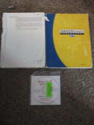 Saxon MATH 54 5/4 Student Textbook Solutions Manual NEW DIVE CD SET 3rd Edition