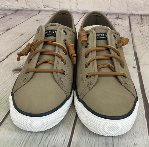 Sperry Top-Sider 80328 Seacoast Nubuck Taupe Women's Boat Shoes US 9.5 M UK 7 M - Picture 5 of 14
