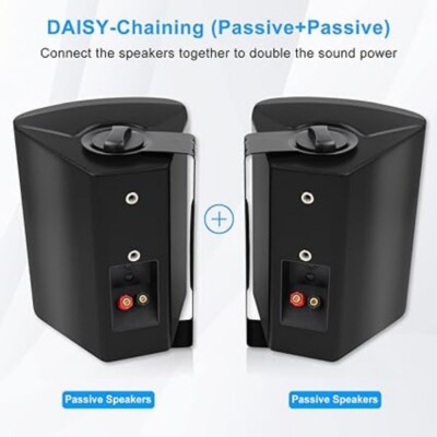 Herdio 6.5 outdoor speakers system Waterproof Wired 400 Watt (1 Pair)