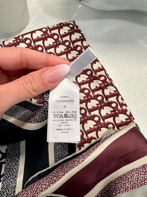 DIOR SILK SCARF REVERSIBLE Dior Oblique Diortwin 90 Square