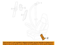 Gm Oem Front Seat Belt-buckle Left 19181644 Gm Oem Front Seat Belt-buckle Left 19181644