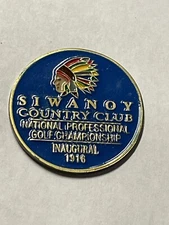 Rare 1916 PGA Championship 1" Coin Style Golf Marker - Siwanoy Country Club