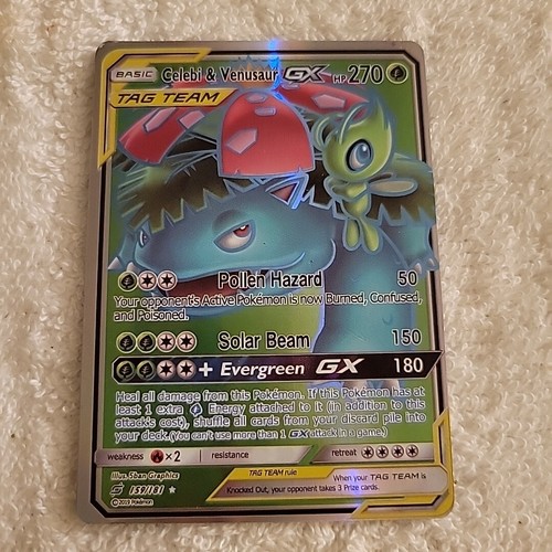 1x Celebi & Venusaur GX 159/181 Full Art Ultra Rare NM-Mint Pokemon