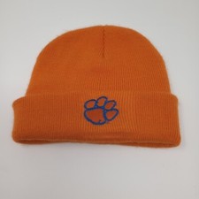 Clemson Tigers Toddler Orange Knit Acrylic Winter Cuffed Beanie Hat Cap