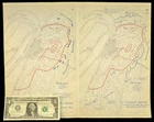 Vintage Siege of Vicksburg Map Mississippi Ulysses S Grant John Pemberton