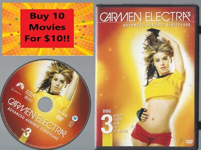 Carmen Electras Advanced Aerobic Striptease (DVD, 2005) Disc & Cover Art Only