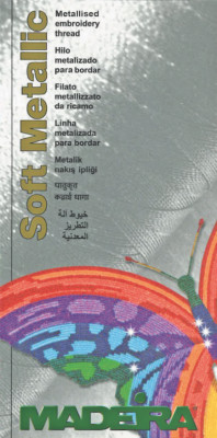 MADEIRA SOFT METALLIC #40 WEIGHT COLOR CARD 100-76
