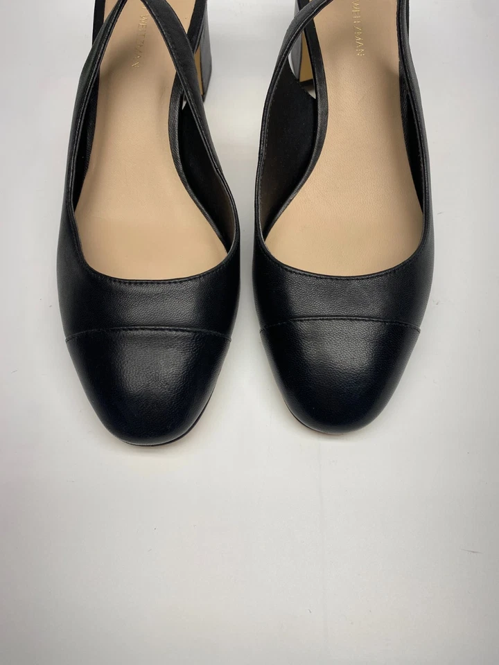 STUART WEITZMAN Womens Milla 55 leather slingback pumps Sz 9 - Image 3 of 4