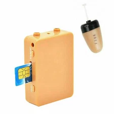 GSM BOX BIG SIM Card In Ear wireless earpiece 218 Invisible Earbud Kit