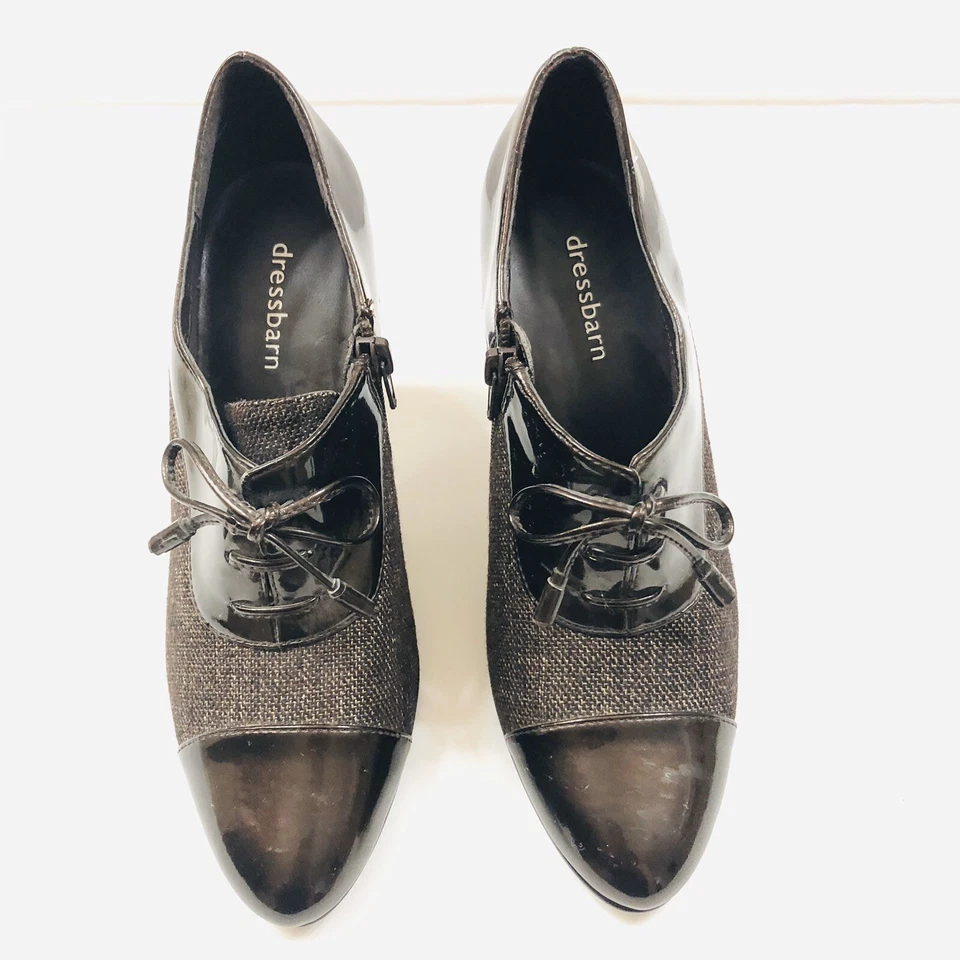 Mujer Vestido Granero Marrón Botines Talla 6 1/2 M Tania 3 1/4" Tacón Foto 3 de 4