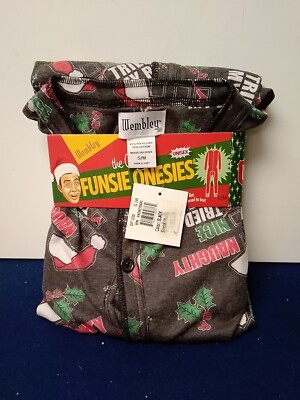 Wembley One Piece Pajama Funsie 1 PieceBlack Small/Medium Unisex Retail $60 (6)