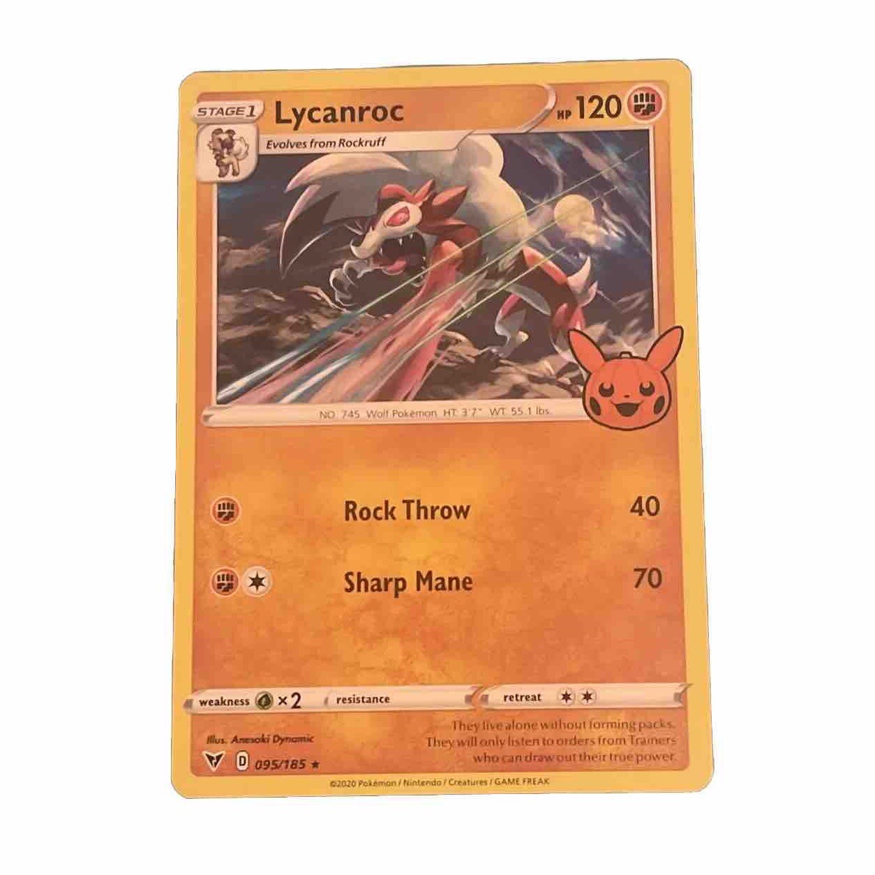 Lycanroc #95 Pokemon Trick Or Trade 2023