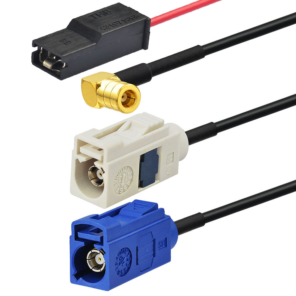 Antenna Auto FM Amplificata Universale - Adattatore DIN Per Autoradio Con Montaggio Adesivo Nascosto