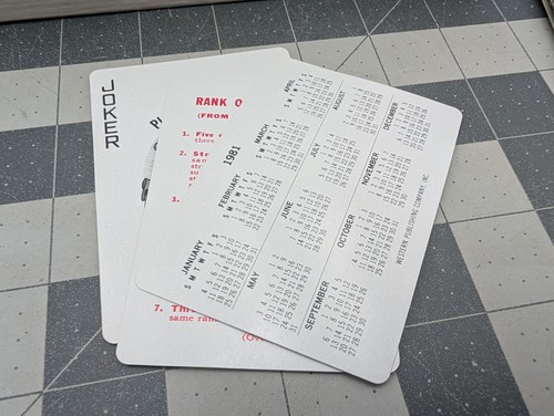 Juego de Mesa Whitman Rummy Royal Edición Deluxe 1981 Vintage - Imagen 5 de 7