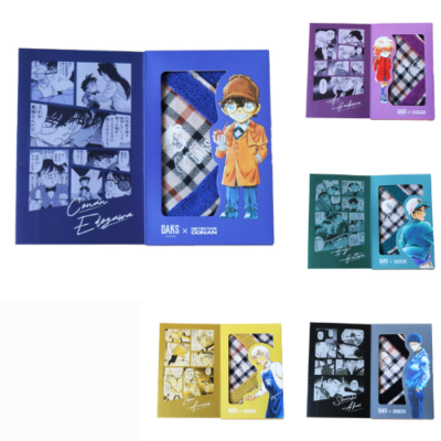 Detective Conan x DAKS Towel Handkerchief 25cm 9.8