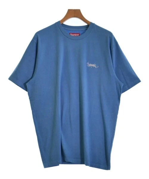 T shirt Supreme/coupé et cousu bleu L 2200449822319