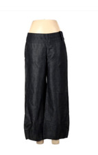 Anthropologie Elevenses Linen Blend Wide Leg Pants Size 6