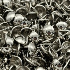 decotacks  Silver Finish Upholstery Nails/Tacks 7/16in - 500 Pcs Nickel/Silve...