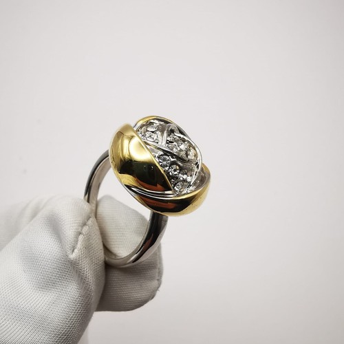 Very Beautiful Ladies Ring, Premium Factory Made, Glass, Steel Size 7.5 - Picture 6 of 7