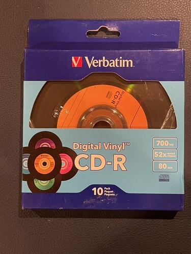 Verbatim CD-R 80min 52X with Digital Vinyl Surface - 10pk Bulk Box, - 第 1/2 張圖片