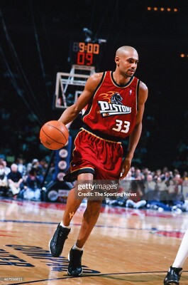 GRANT HILL! GAME WORN JERSEY❗️ 1999-00 Grant Hill Detroit Pistons Game Worn Jersey (RGU