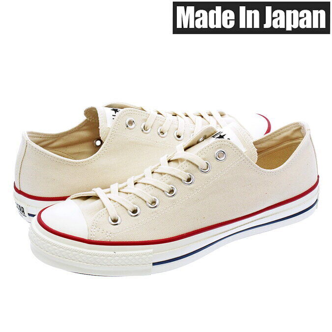 CONVERSE CANVAS ALL STAR J OX Made in JAPAN Sneakers Natural White