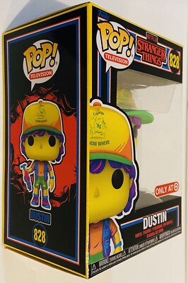 FUNKO POP STRANGER THINGS 828 BLACK LIGHT DUSTIN | eBay