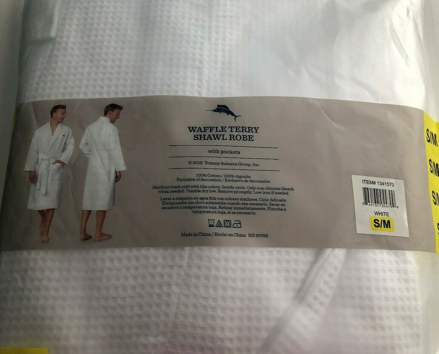 tommy bahama men's waffle terry robe