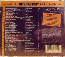 1564 HITS FACTORY POCKET SONGS KARAOKE CDG  LOT MI
