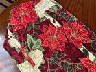 Handcrafted-Quilted Table Runner- NEW Christmas 2024 - Poinsettias, Other Floral — photo 7