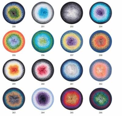 Yarn Art Flowers Farbverlaufsgarn (ähnlich wie Bobbel)