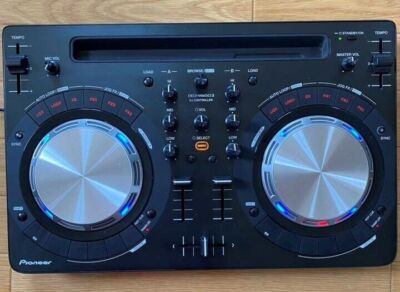 Pioneer DDJ-WEGO3-K Black Compact DJ Dual Deck Controller USB bus Power Tested