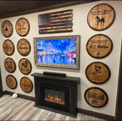 Authentic Buffalo Trace Bourbon Barrel Head/Lid Multiple Available. 21.5  Dia.