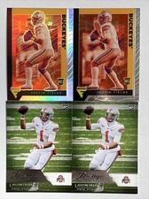 2021 Panini FLUX Justin Fields RC Silver Prizm & Base BEARS & 2 Prestige Bears
