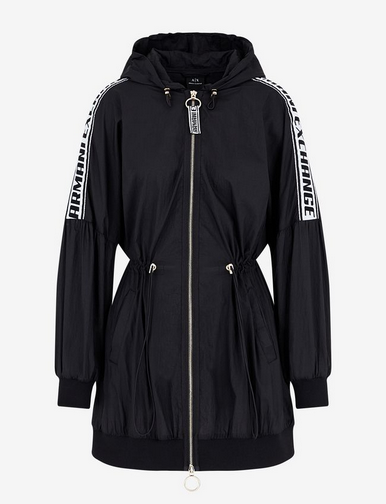 $240 Armani Exchange Nylon Jacket, Coat for Women,Black[S $240 Armani Exchange Nylon Jacket, Coat for Women,Black[S