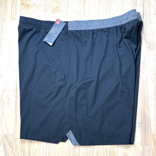 Under Armour Herren 4XL Schließfach 7 Zoll Tasche lockere Passform schwarz Shorts 1351353-001