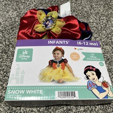 Snow White Costume Girls 12-18 Months Tutu Poof Sleeve Pendant Disney Baby New